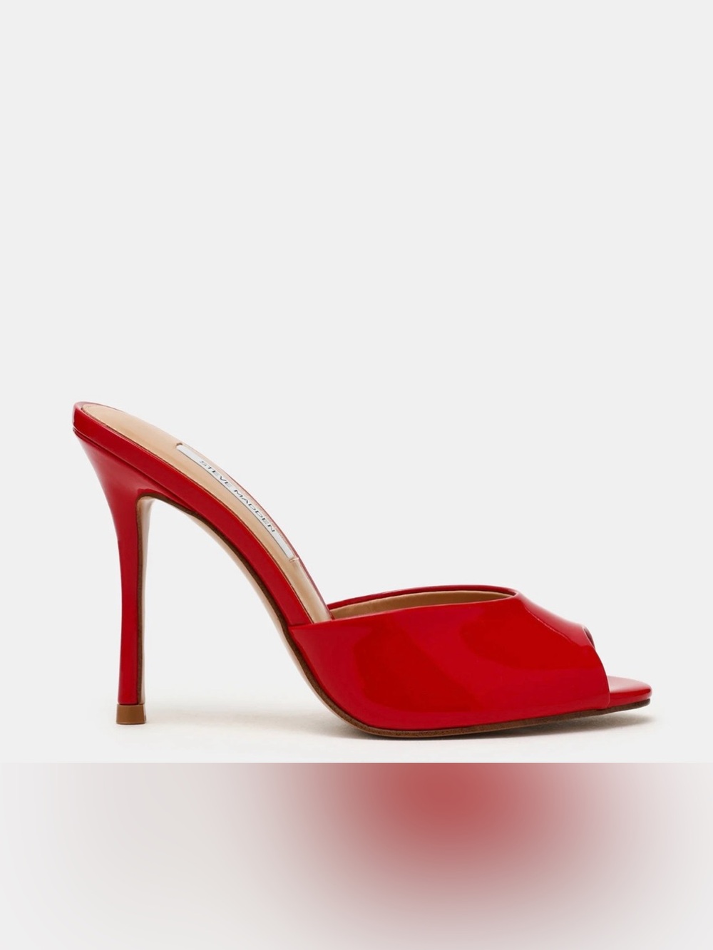 Steve Madden Red Patent High Heel Mule